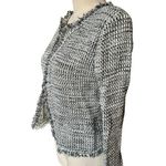 IRO  Jacket Unplug Silver/White Metallic Tweed Size 36 Open Front Photo 2