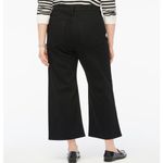J.Crew Tall Black Wide Leg Crop Jean All Day Stretch High Rise Womens US 35 NWT Photo 1