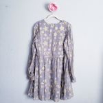 Loft  Shimmer Glitter Star Tiered Long Sleeve Mini Dress Photo 8