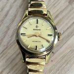 RADO Ladies Watch Super Rare Gold Plated Vintage Mechanical Stretch Bracelet Photo 3