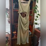 ASOS  Gold Cut-Out Midi Dress Photo 1