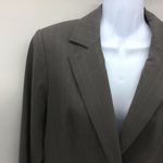 Due Per Due Women's Medium Gray w/Light Gray Pinstripes Classic Blazer Photo 9