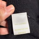 Garnet Hill  Black Long Sleeve 100% cashmere crewneck asymmetrical Sweater XSmall Photo 3