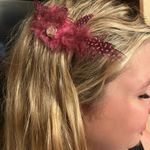 pink Feather & rhinestone Hair Photo 7