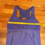 Lululemon  Women’s 12 Purple Racerback Cut out Built in Bra Athletic Tank Top Photo 2