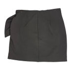 EXPRESS  Women's Black Draped Mini Skirt O-Ring Buckle Detail Size Small‎ Photo 3