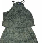 Blue Rain  size medium olive green flirty romper Photo 2