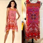 MUSE Sleeveless Asymmetrical Shift
Dress Rhinestones Medallion
Women's Sz 6 Pink Photo 1