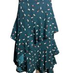 Anthropologie Ranna Gill Skirt Womens Medium Green Pink Floral Marielle Romantic Photo 0