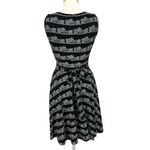 Effies Heart Cityscape Print Faux Wrap Dress Black White Size Small Photo 6