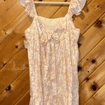Arizona Jeans Arizona jean Co peach floral ruffle sleeve mini dress NWT Photo 3