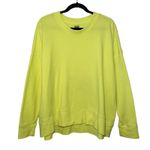 Aerie  Neon Green Loungewear Crewneck Pullover Sweatshirt Women's size Large Photo 0