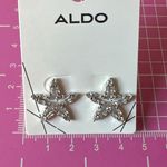ALDO  earrings crystal stars silver tone studs Photo 2
