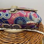 Coach  Poppy C‎ Metallic Layla Graffiti Metallic Demi Satchel Shoulder Swing Bag Photo 2