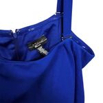 R&M Richards Plus 20W Blue Off the Shoulder Knee Length Dress Optional Straps Photo 5