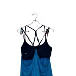 Athleta  Women's Tank Top Built In Bra Athletic Gym Yoga‎ Blue Black Size Medium Photo 5