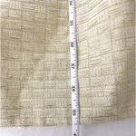 Carmen Marc Valvo  Metallic Gold Chain Belt Linen Blend Elegant Sleeveless Gown 8 Photo 7