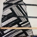 SOMA‎ Black & White Handkerchief Hem Sleeveless Geometric Dress Photo 2