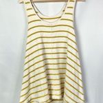 Free People  We the Free Yellow Garden Stripe Sleeveless Tunic S Photo 2