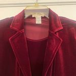 Notations NWT Vintage  2 in 1 Maroon Small Velvet Blazer           1295 Photo 2