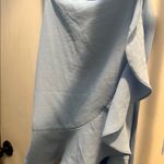 Mini Dress Sexy Party Dress Square Neck Spaghetti Straps Short Flowy Small Blue Photo 7