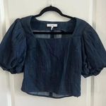 frame denim  Nina Crop Blouse Size XS Photo 2