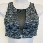 Victoria's Secret Victoria’s Secret VSX Mesh Cut Out Back V Neck Front Sports Bra Small Gray Black Photo 1