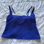 Lands' End NWT Womens Size 1X 16W-18W Tankini Top Bikini Blue Summer Beach Photo 0