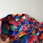 Vintage Partners Mervyns Skirt Womens 8 Silk Bright Floral Print Faux Wrap Boho Photo 7