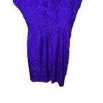 Spense Jeremy Purple Vintage Silk Ruched Short Sleeve Midi Dress Womens Size 12 Photo 7