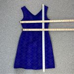 Anthropologie Maeve  Averie Jacquard Dress Blue 2 Embroidered Aztec Sleeveless Photo 14