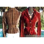 Cache Expresso Velvet Dip-Dye Jacket Coat Top New Lined Brown Black $178 NWT Photo 5