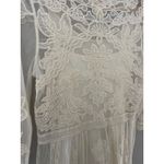 Sundance  Boho Floral Embroidered Cream Sheath Midi Dress Size XS‎ Photo 6