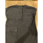 Theory  Crewneck Utility linen blend navy cap sleeve shift dress size  6 Photo 1