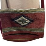 Crosstree Lane Crossbody Messenger Purse Adjustable Strap Aztec Serape Boho Brown Photo 0