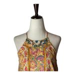 Akemi + Kin Anthropologie Shirt Women 0 Yellow Embroidered Floral Top Bohemian Photo 3