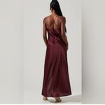 ASTR NEW  Gaia Slip Midi Dress Brown‎ Sz Small Revolve Photo 3