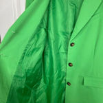 Topshop  Women's Belted Longline Blazer Bright Green Size 4 NWOT Photo 4