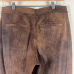 Free People  Brown Never Let You Go Faux Suede Ankle Leggings Photo 6