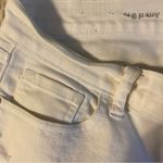 Old Navy White Boyfriend Skinny Mid-Rise Distressed Jeans Size 8 Photo 9