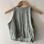 Old Navy Light Support PowerChill Longline Sports Bra Tank Green Swirl Top Photo 5