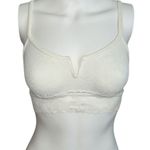 Aerie  small white lace V wire bralette Photo 1