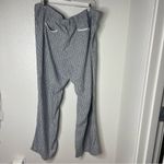 Caslon  Size 1x Lightweight Beach Summer Pants Vacation Striped White Blue Photo 4