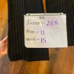 New York & Company Pants Petite Medium Black with Silver Shimmer Pinstripes Size undefined Photo 4