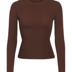 SKIMS NWOT  Fits Everybody Long Sleeve T-Shirt in Cocoa Photo 0