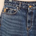 Ganni Dark Indigo Heavy Denim Straight Leg Jeans Women's Size 28 Photo 5