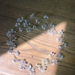 Western Wedding Jewelry Headdress Wedding Hair Accessories Crown Floral Pearl Photo 3