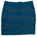 Forever 21  Bluish Teal Pencil mini skirt size L Photo 0