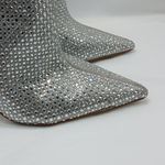 Steve Madden Vivy Boot Women's Size 6M Silver Glass Embellished Bootie Coquette Photo 4