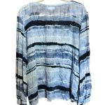 Bella Dahl Top Womens Large Multicolor Tie Dye Boho Print Scoop Neck Blouse Photo 5